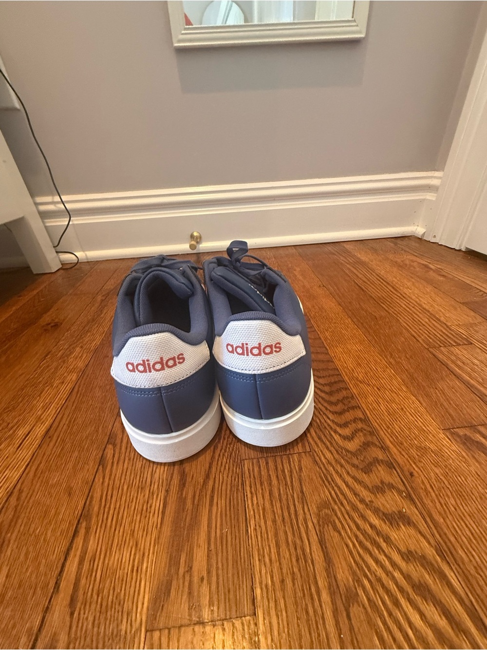 adidas Blue Casual Sneakers with red& White Stripes